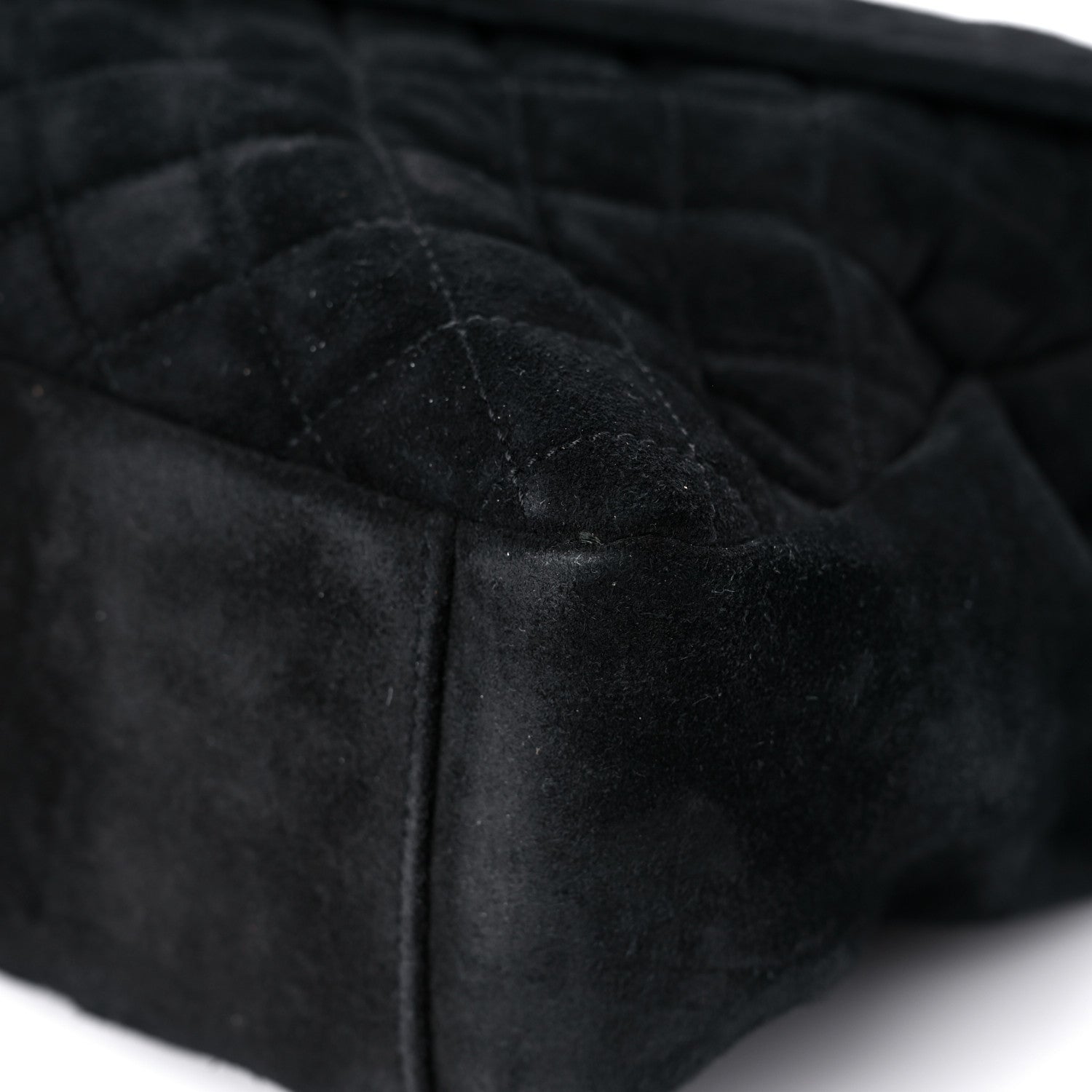 Saint Laurent Suede Mixed Matelasse Tri-Quilt Large Monogram Envelope Satchel Black 9 of 25