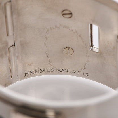 Hermes Sterling Silver Collier De Chien Bracelet LG 3 of 7