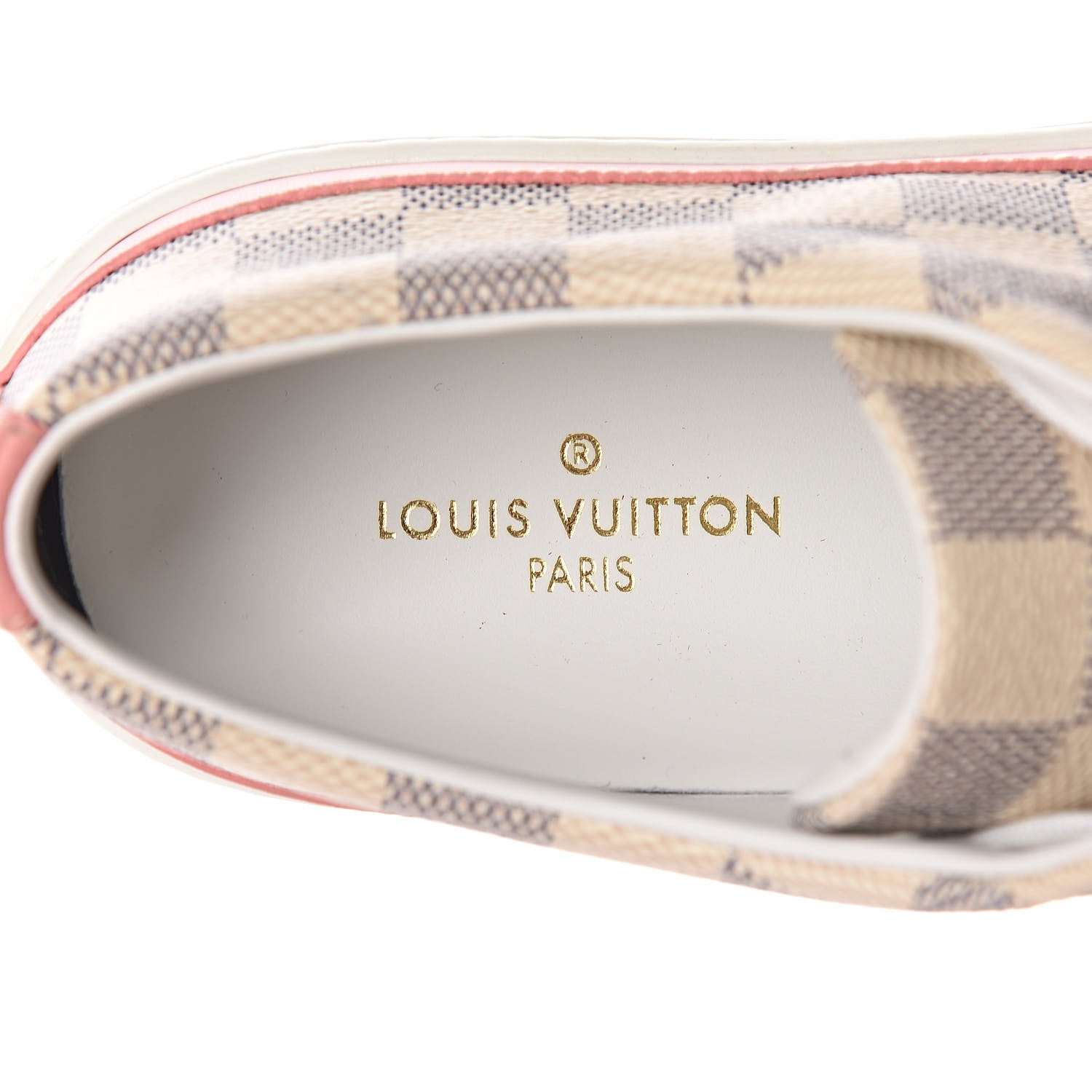 Louis Vuitton Damier Azur Stellar Sneakers 37.5 Rose Ballerine 7 of 9