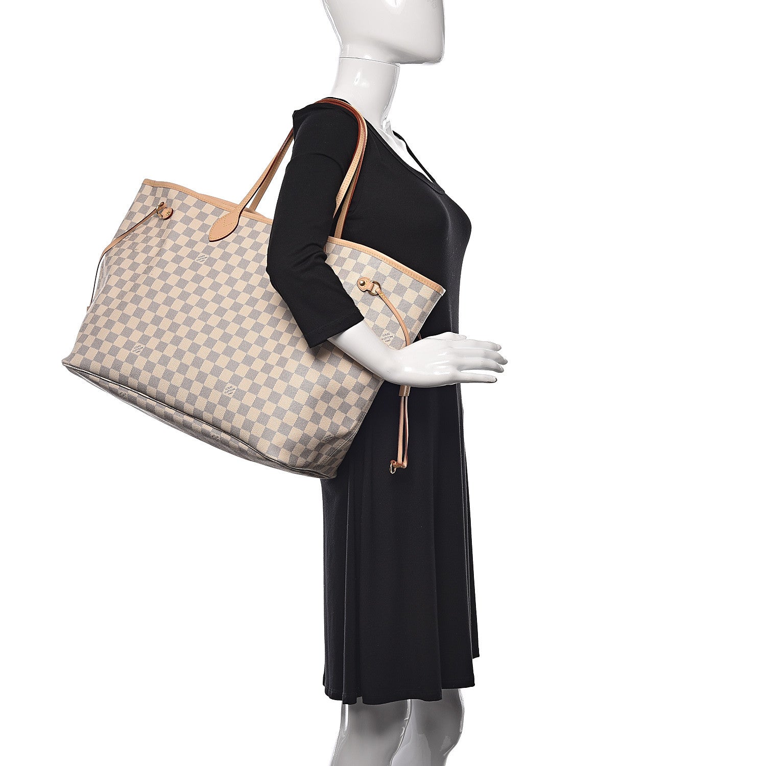 Louis Vuitton Damier Azur Neo Neverfull GM Rose Ballerine 2 of 16
