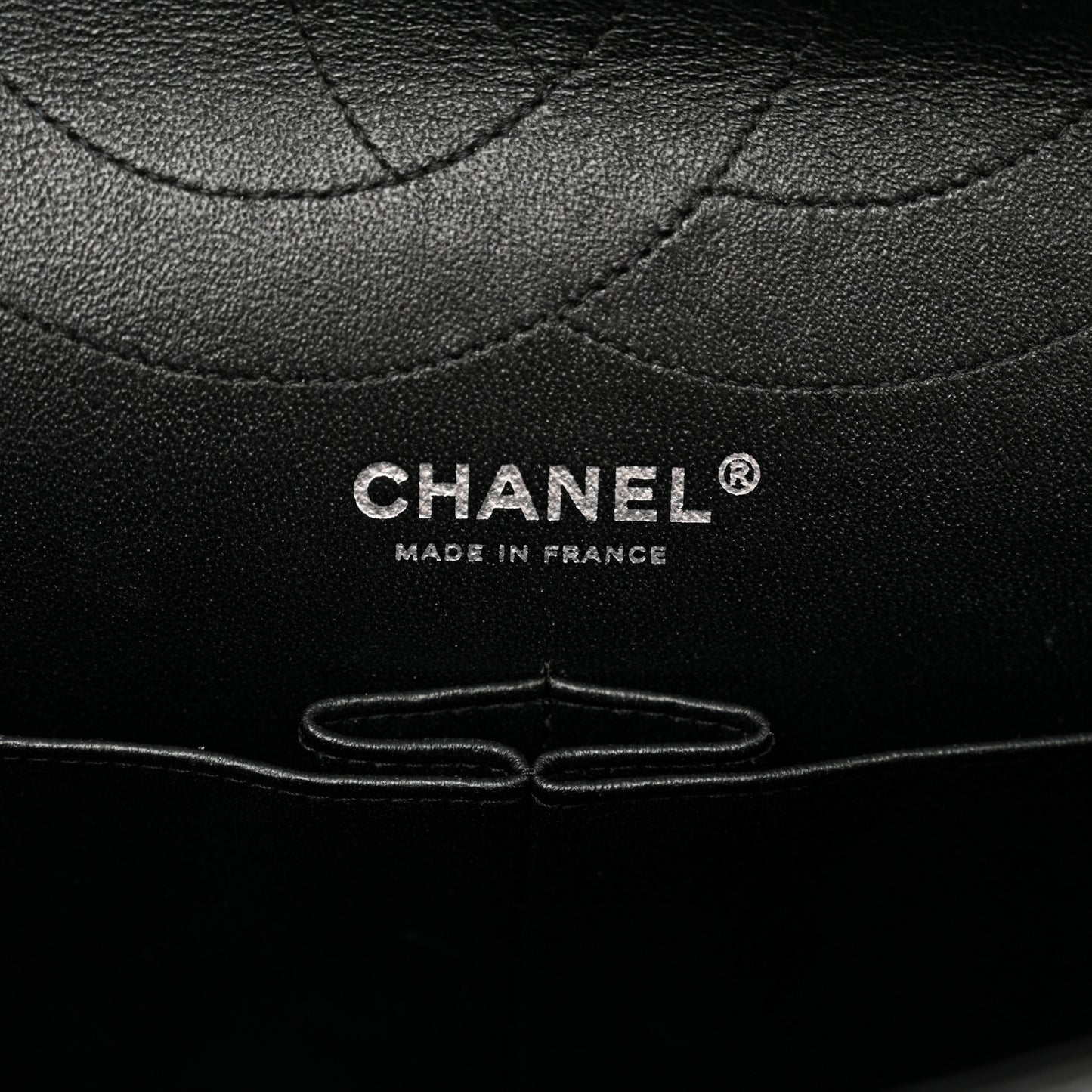 Glazed Aged Calfskin Quilted 2.55 Reissue 227 Flap So Black