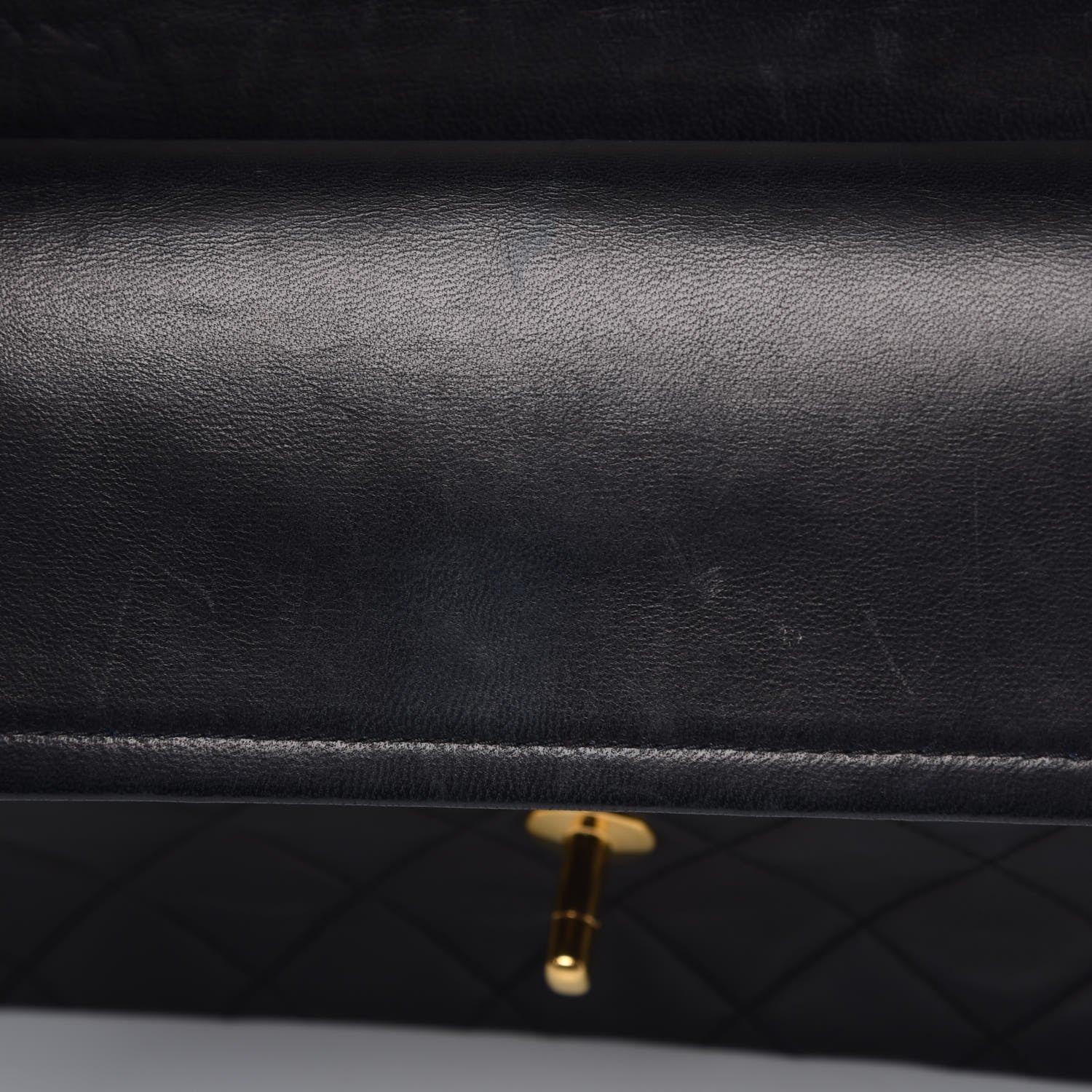 Chanel Lambskin Quilted Medium Double Flap Black 11 of 12