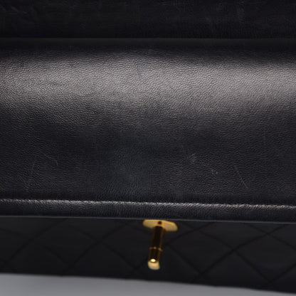 Chanel Lambskin Quilted Medium Double Flap Black 11 of 12