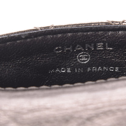 Chanel Metallic Aged Calfskin Quilted 2.55 Reissue Phone Case Dark Silver 6 of 9
