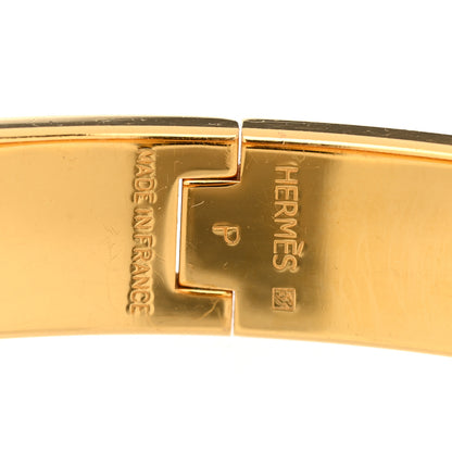 Hermes Enamel Narrow Clic Clac H Bracelet PM Marron Glace 4 of 4