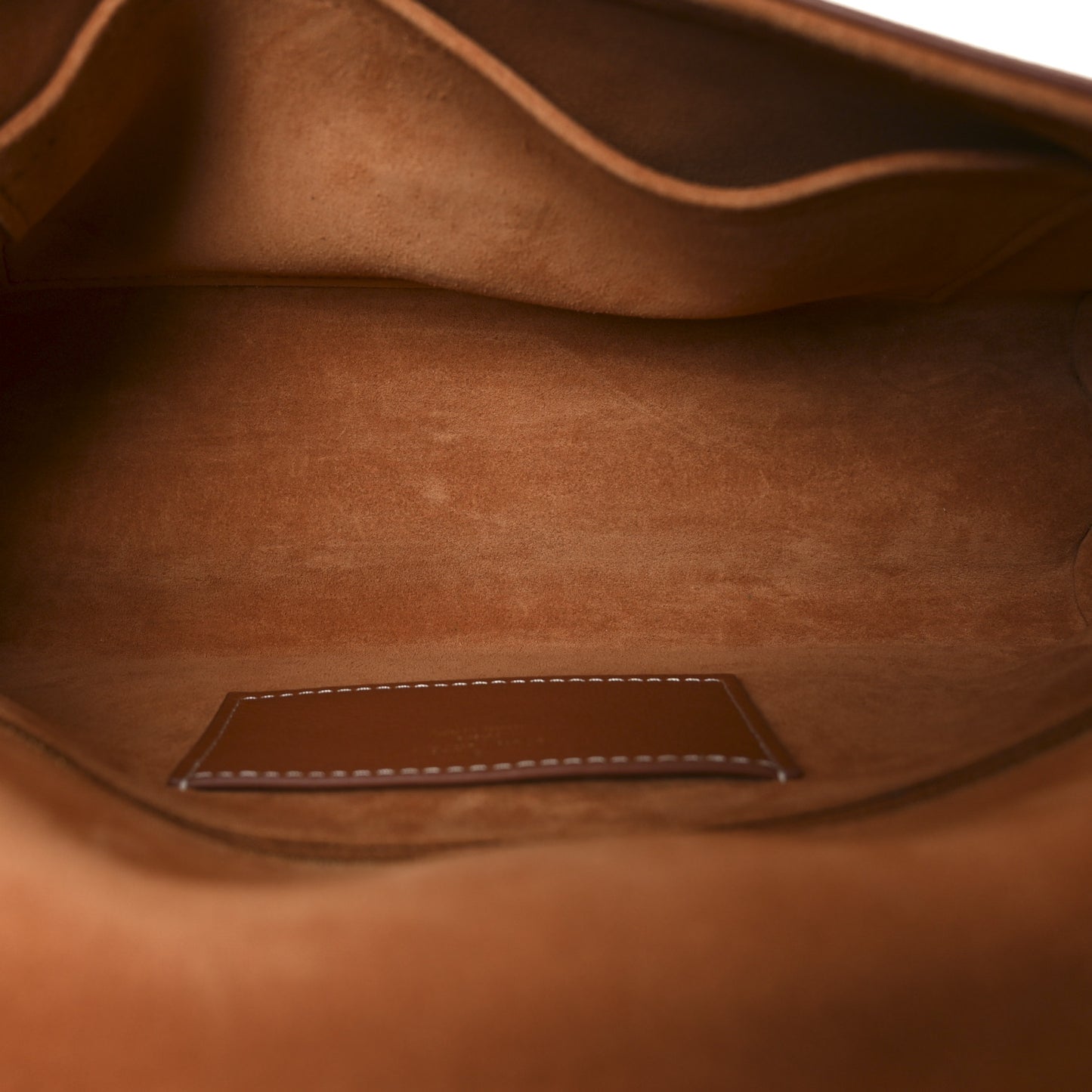 Calfskin Soft Twist Shoulder Bag Cognac