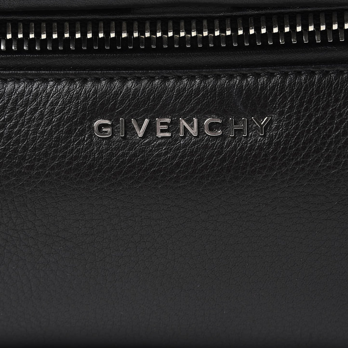 Calfskin Studded Medium Pandora Pure Flap Bag Black White