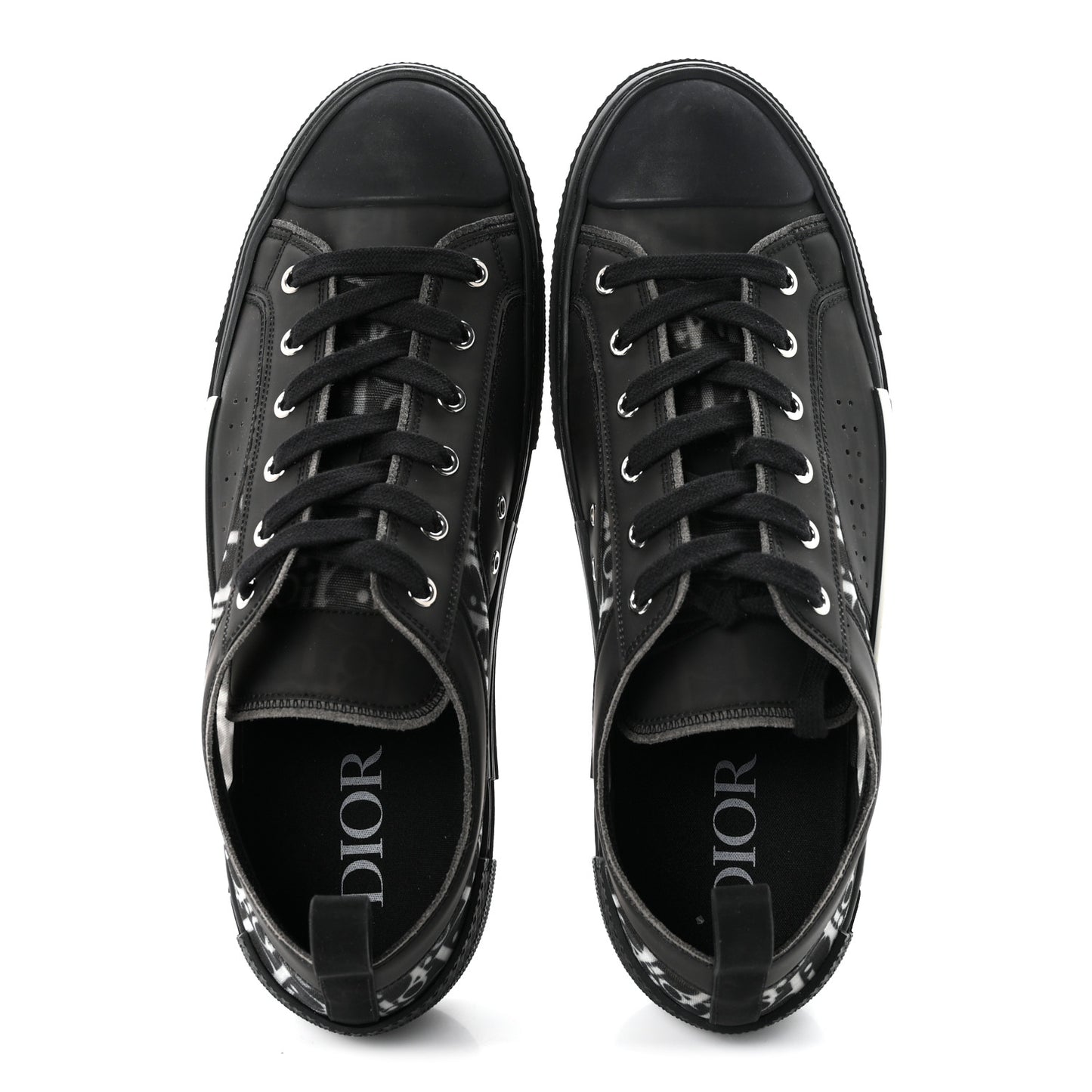 Technical Canvas Oblique Mens B23 Low Top Sneakers 45 Black