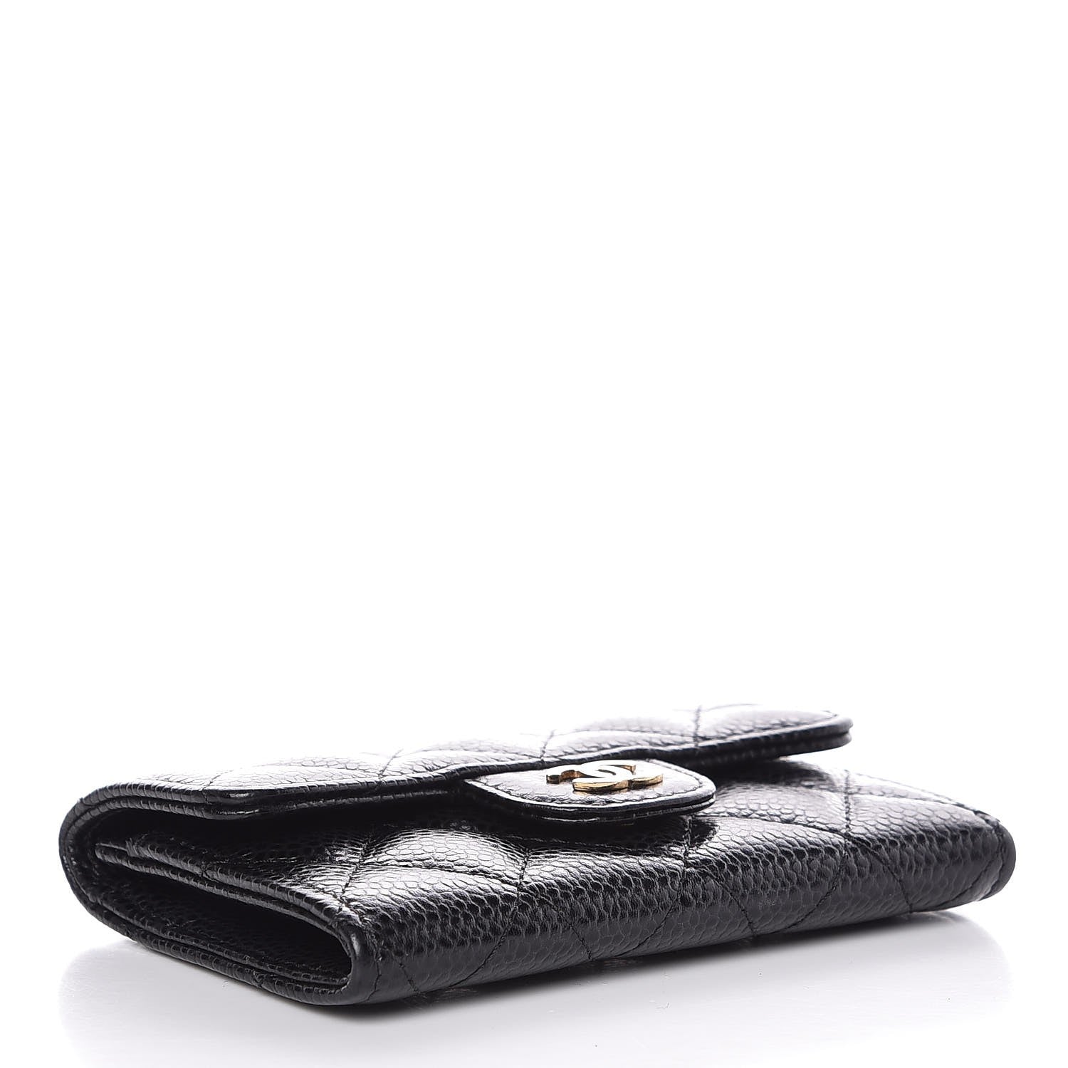 Chanel Caviar Quilted Flap Card Holder Black 4 of 9