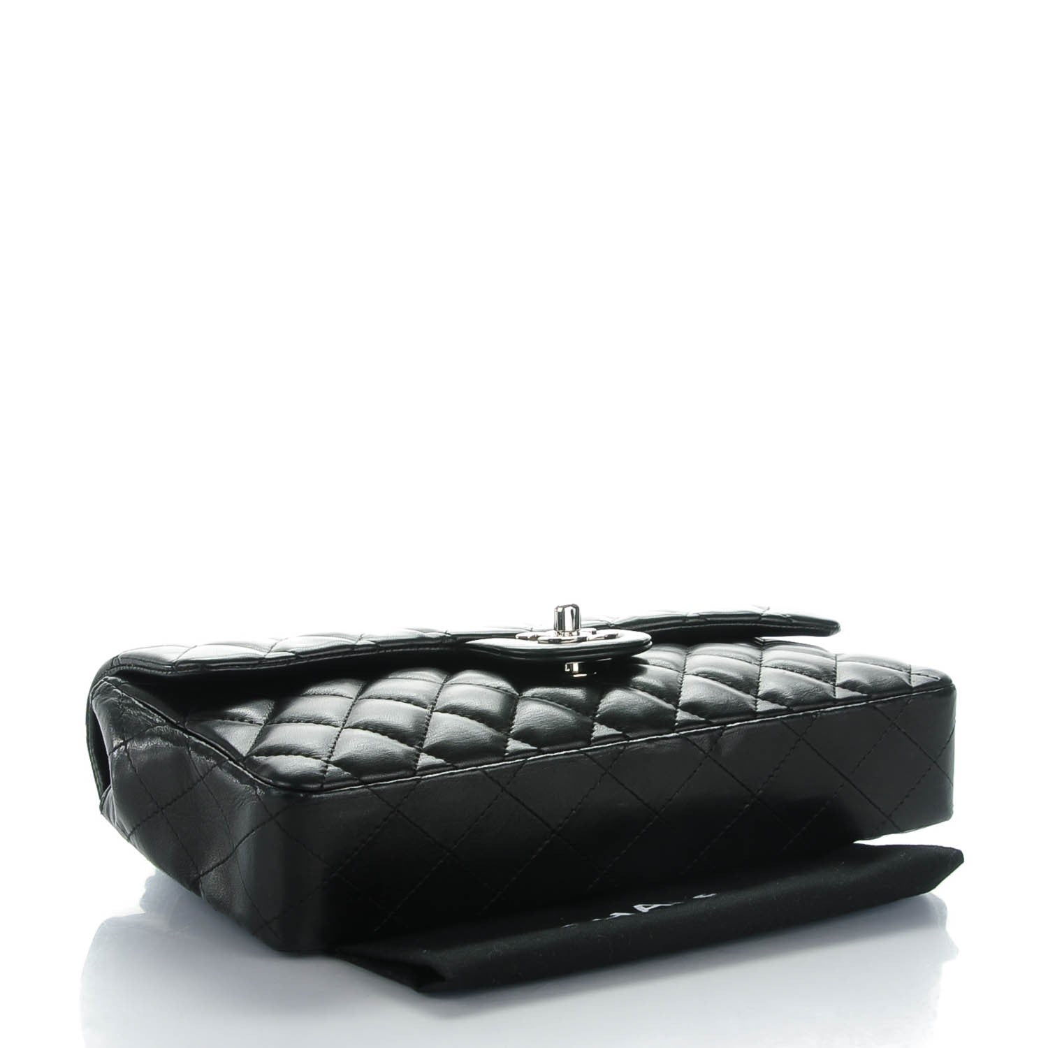 Chanel Lambskin Quilted East West Flap Black 4 of 8