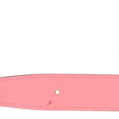 Hermes Epsom 32mm H Belt 95 Rose Confetti Rouge Tomate 7 of 8