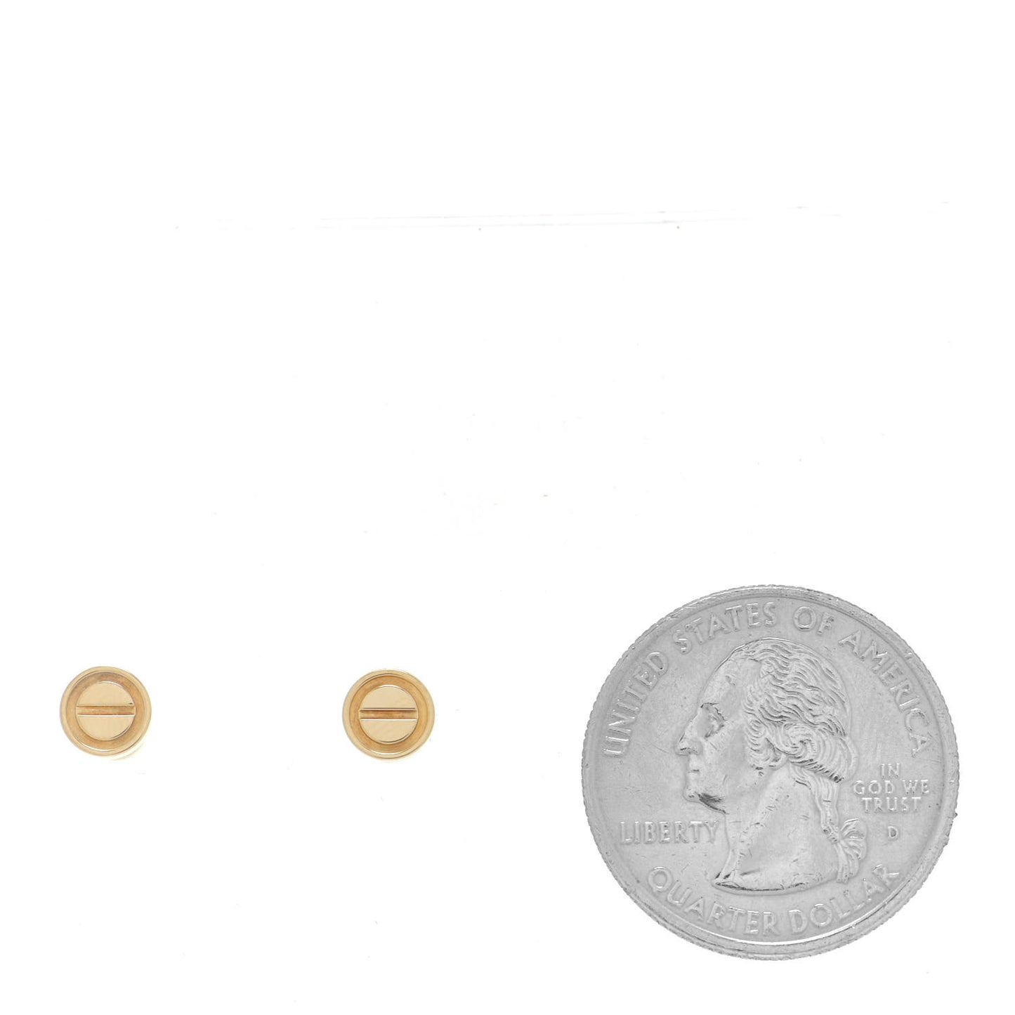 18K Yellow Gold LOVE Earrings