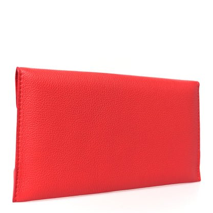 Louis Vuitton Calfskin Envelope Pouch Red 3 of 8