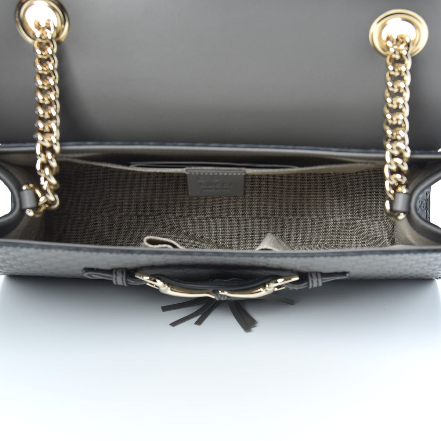 Soft Microguccissima Medium Emily Chain Shoulder Bag Loess