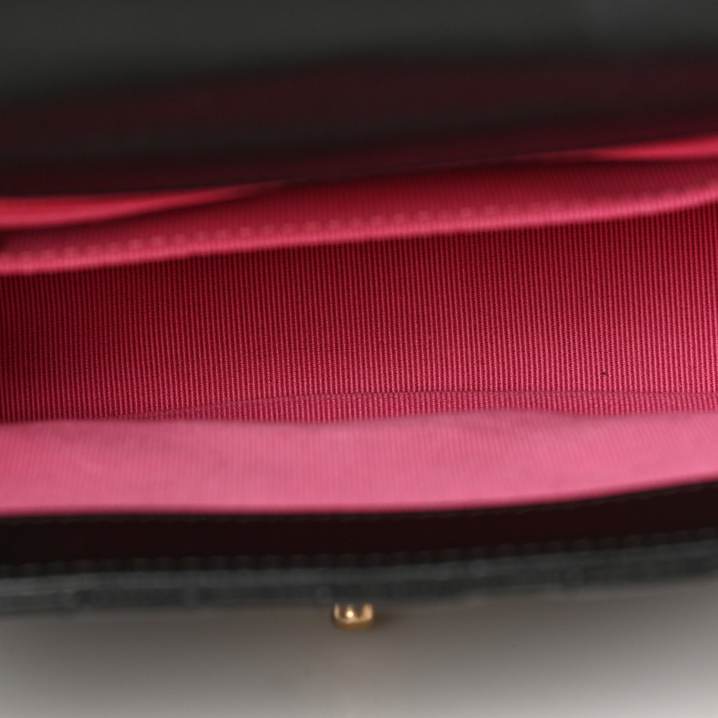 Lambskin Resin Quilted Mini Pearl Samba Square Flap Black