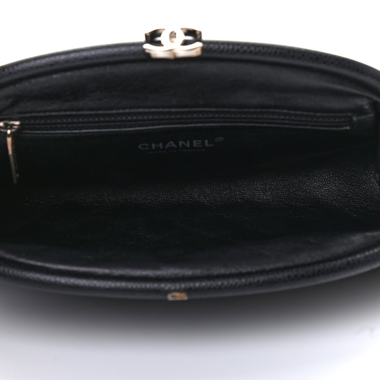 Caviar Quilted Timeless Clutch Black
