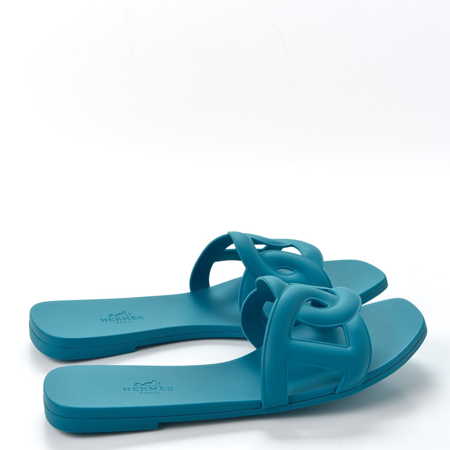Rubber Aloha Sandals 38 Bleu Vif