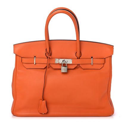 Hermes Swift Birkin 35 Orange 1 of 11
