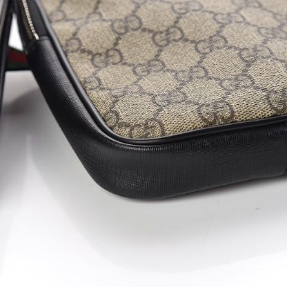 Gucci GG Supreme Monogram Web Belt Bag Black 13 of 14