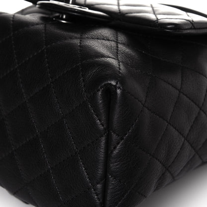 Chanel Lambskin Quilted Drawstring Backpack Black 10 of 14