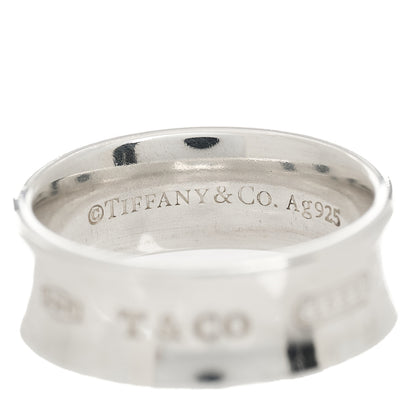Tiffany Sterling Silver 1837 Band Ring 50 5.5 6 of 6