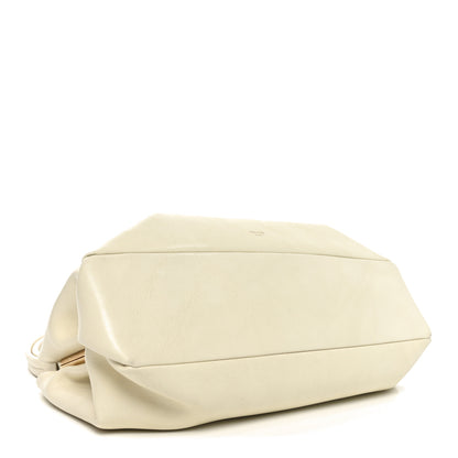 Celine Smooth Calfskin Eyelet Small Top Handle Bag White 4 of 10