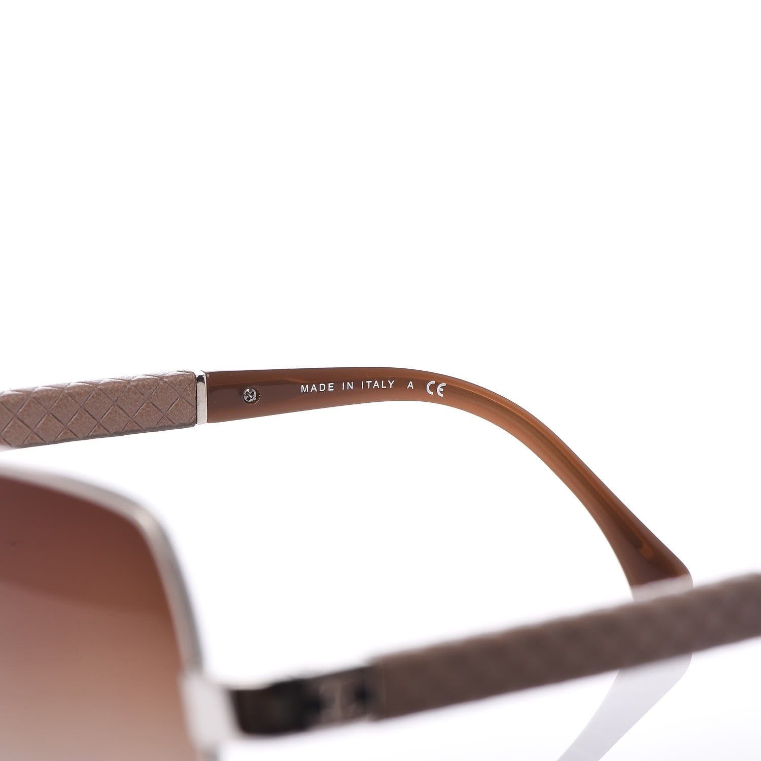 Chanel Lambskin Quilted CC Pilot Sunglasses 4196-Q Silver Taupe 6 of 7