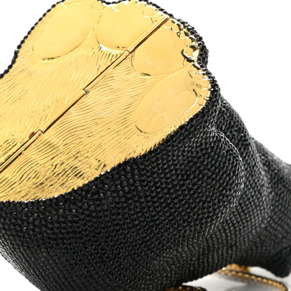 Judith Leiber Swarovski Crystal Black Bear Minaudiere Clutch Black 10 of 11