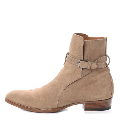Saint Laurent Jodhpur Suede Mens Wyatt 30 Boots 42 New Sigaro 1 of 8