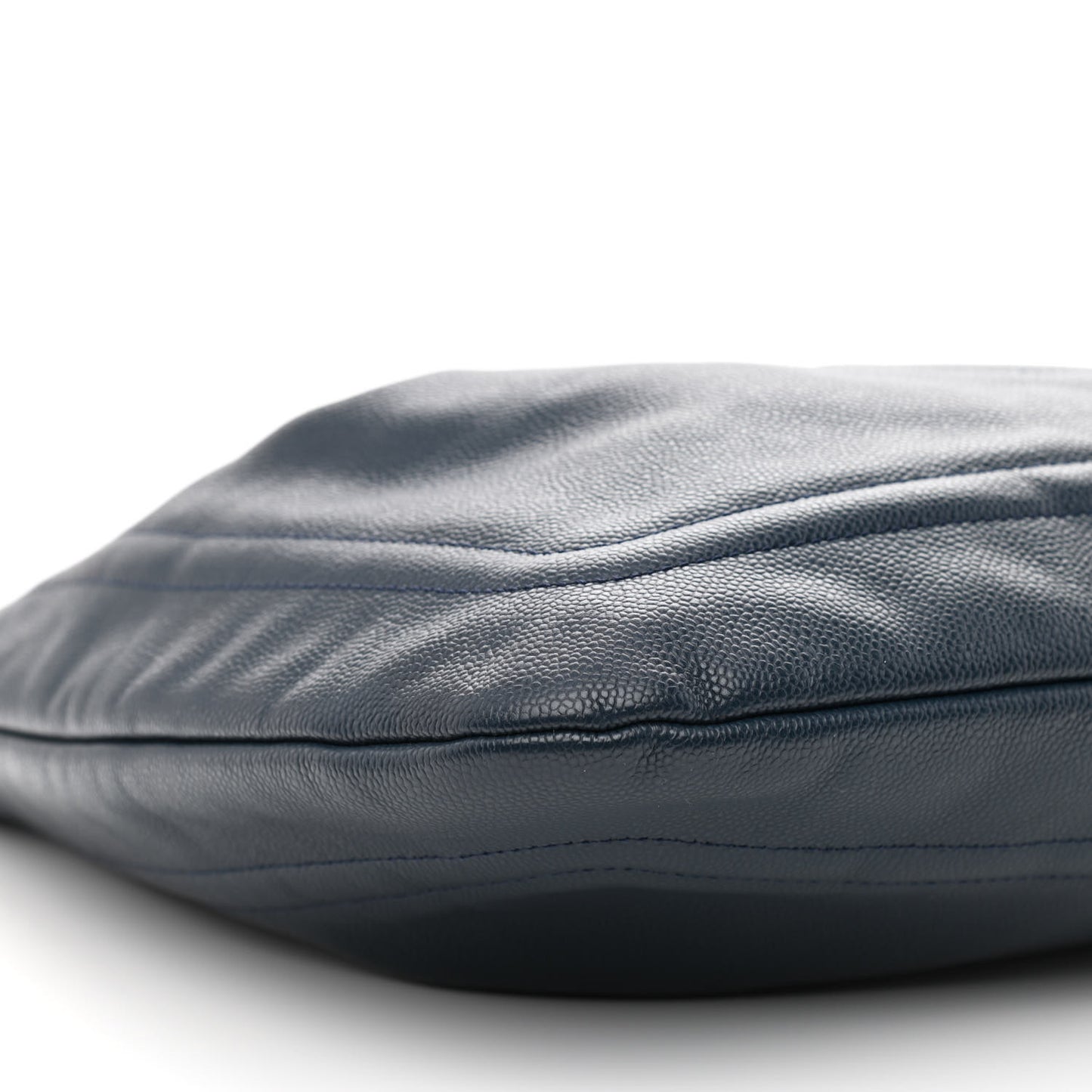 Caviar CC Timeless Shoulder Bag Navy Blue