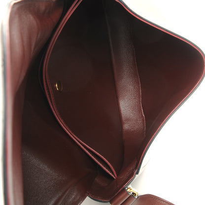 Celine Natural Calfskin Medium Trotteur Burgundy 5 of 8