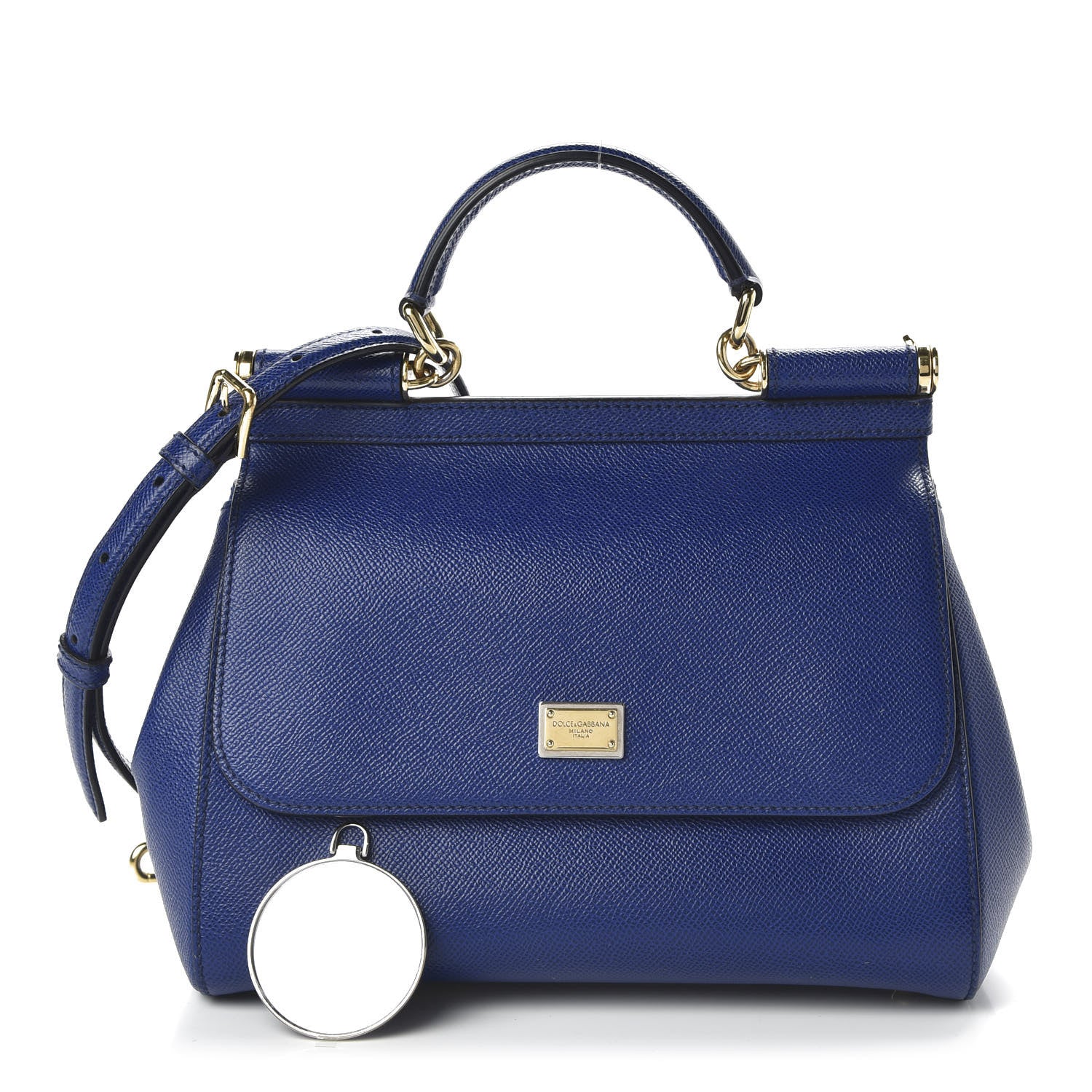 Dolce & Gabbana Dauphine Medium Miss Sicily Satchel Blue 10 of 11