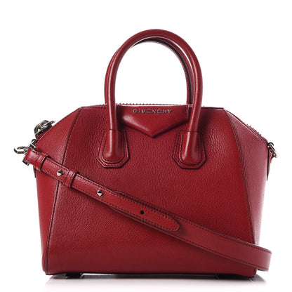 Givenchy Sugar Goatskin Mini Antigona Carmine 1 of 9