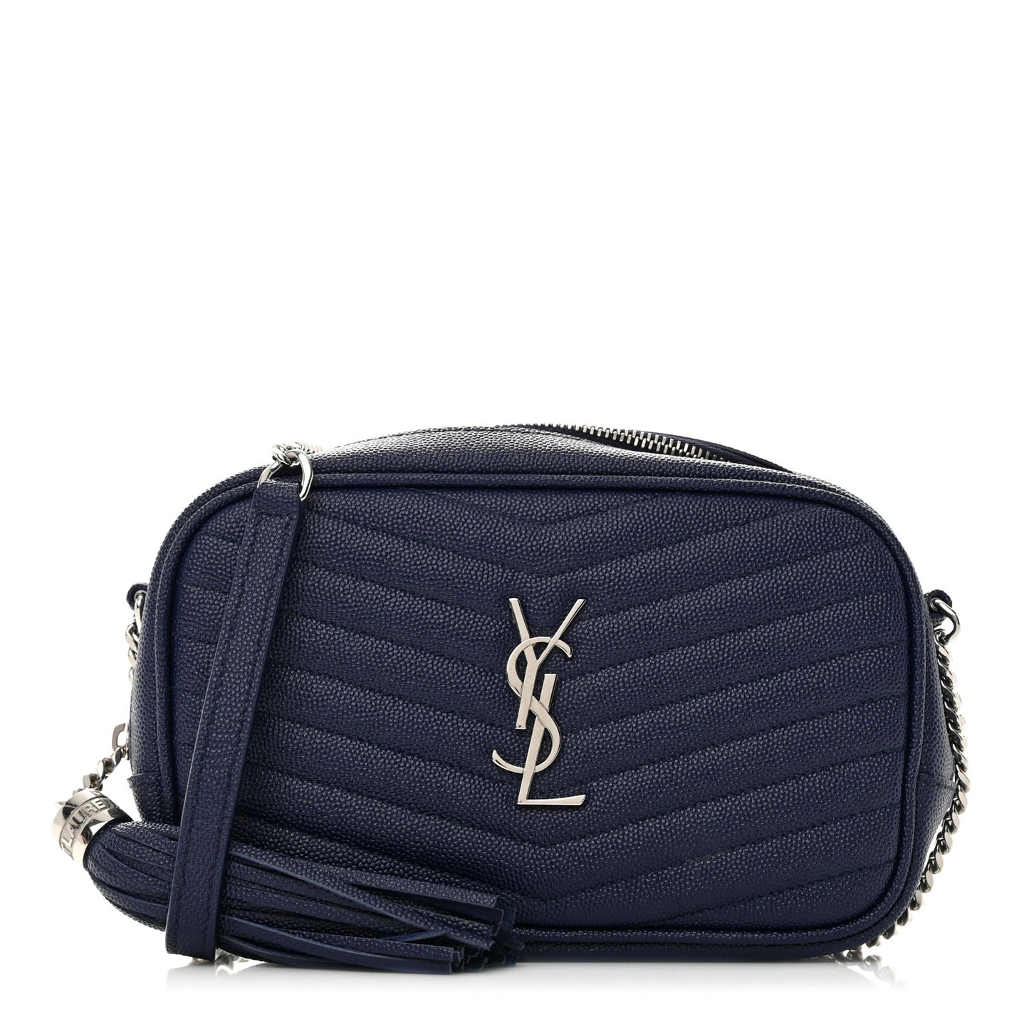 Grain De Poudre Matelasse Monogram Mini Lou Camera Bag Azure Blue