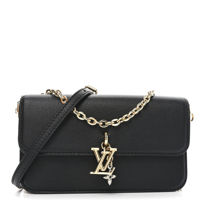 Louis Vuitton Calfskin LV Bloom Wallet On Chain Black 1 of 10