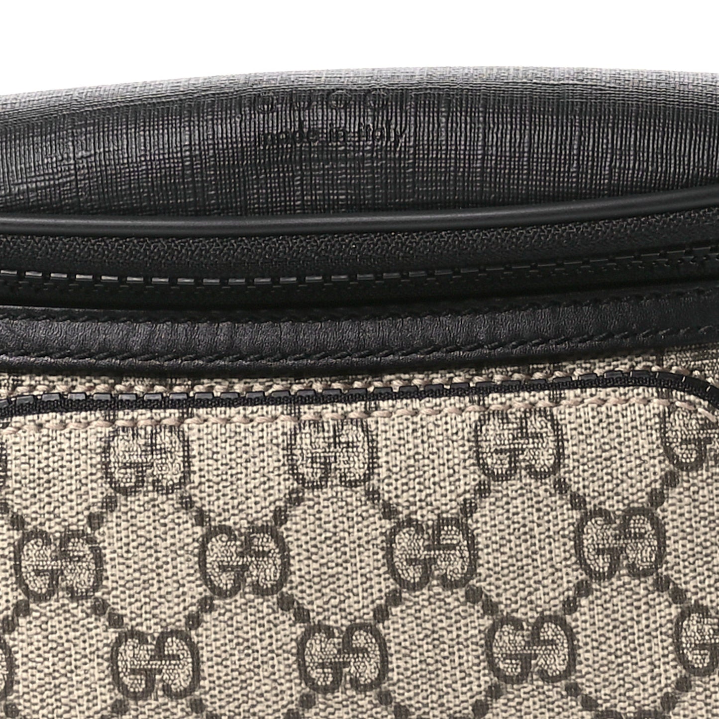 GG Supreme Monogram Belt Bag Black