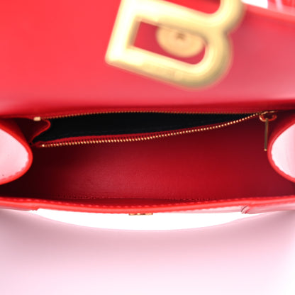Balenciaga Shiny Box Calfskin Small Hourglass Top Handle Bag Bright Red 5 of 6