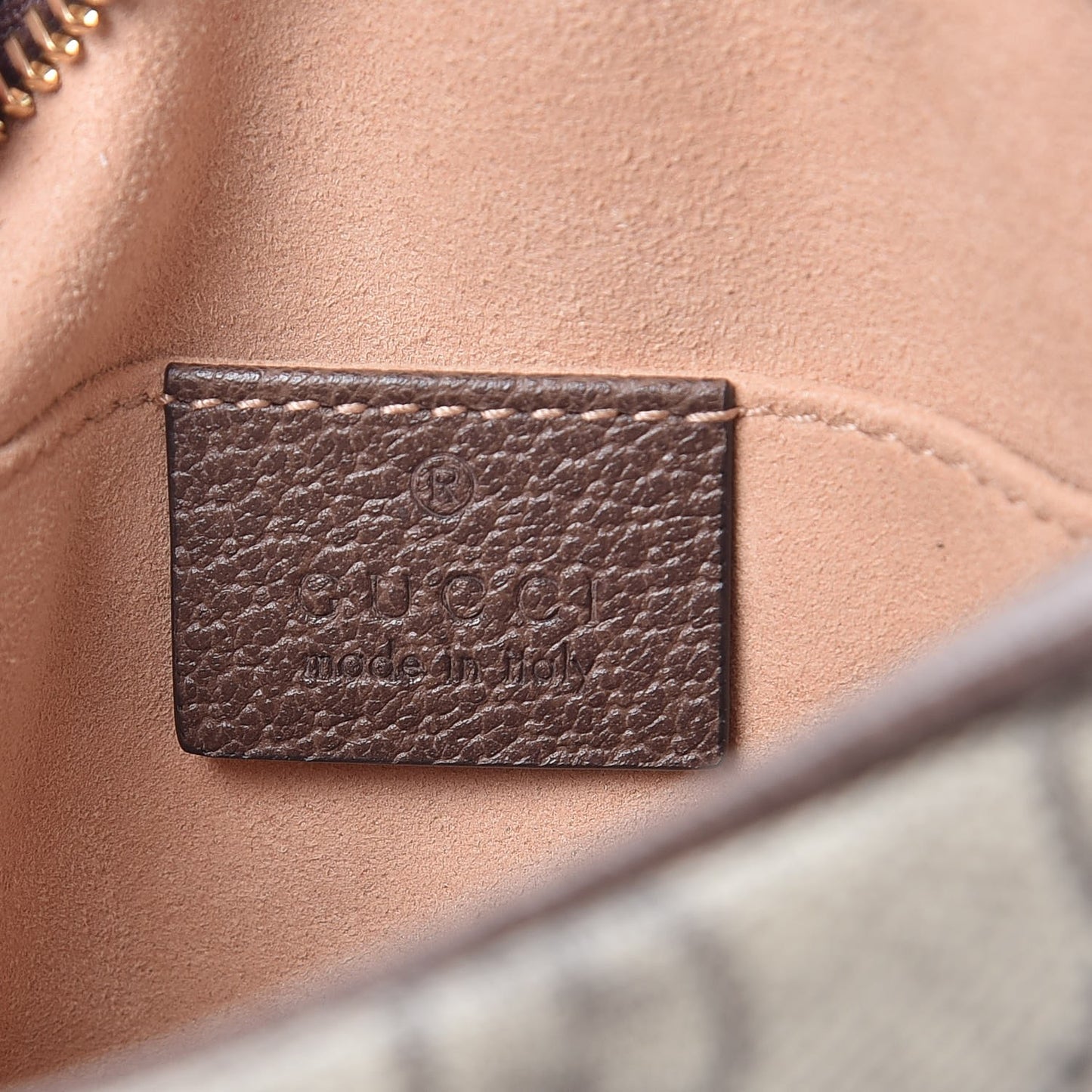 GG Supreme Monogram Web Mini Ophidia Shoulder Bag Brown