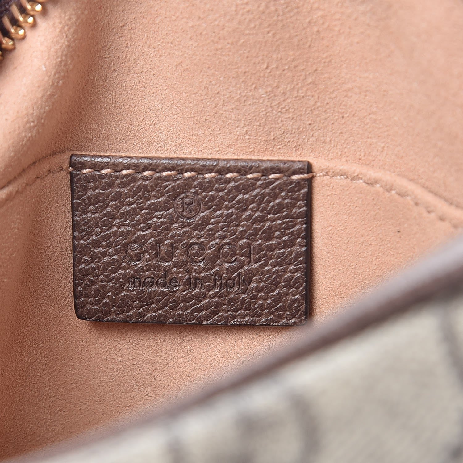 Gucci GG Supreme Monogram Web Mini Ophidia Shoulder Bag Brown 6 of 8