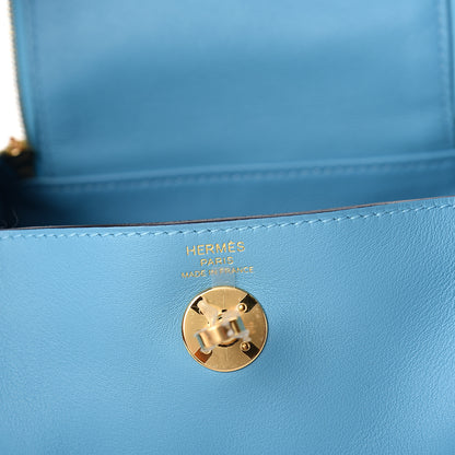 Hermes Swift Mini Lindy 20 Bleu Du Nord 5 of 9