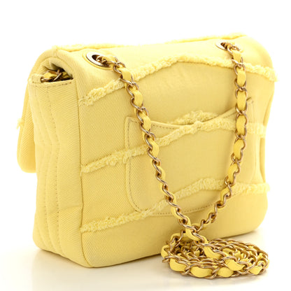 Chanel Denim Coco Flap Yellow 3 of 10