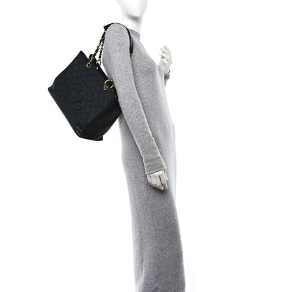 Chanel Caviar Quilted Grand Shopping Tote GST Black 2 of 12