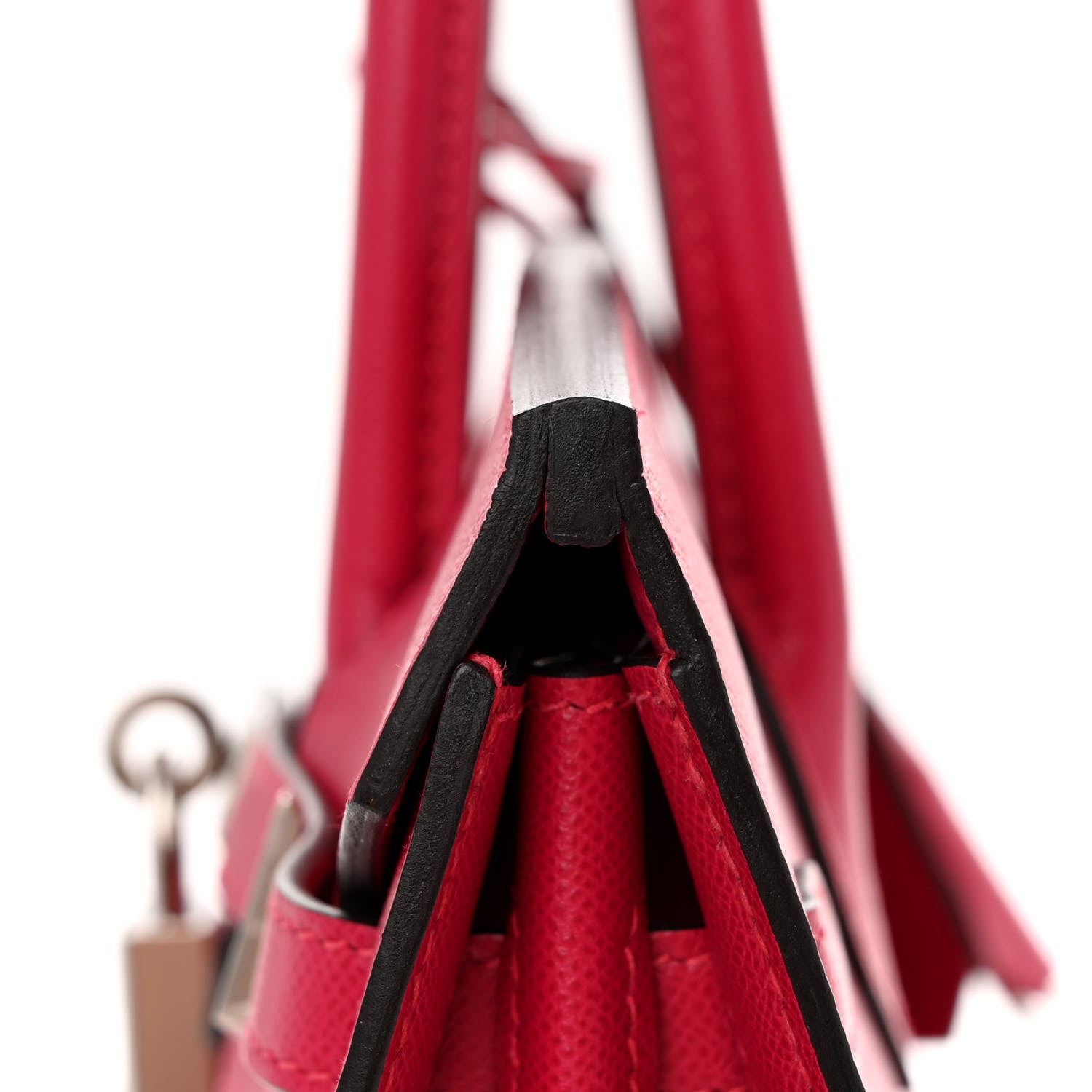 Hermes Madame Calfskin Birkin Sellier 25 Framboise 12 of 13