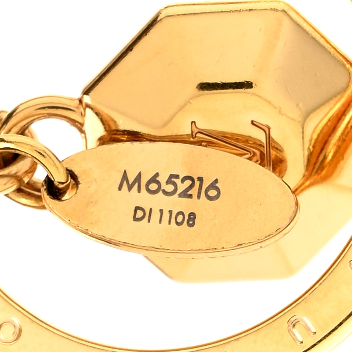 LV Facettes Bag Charm Key Holder Gold