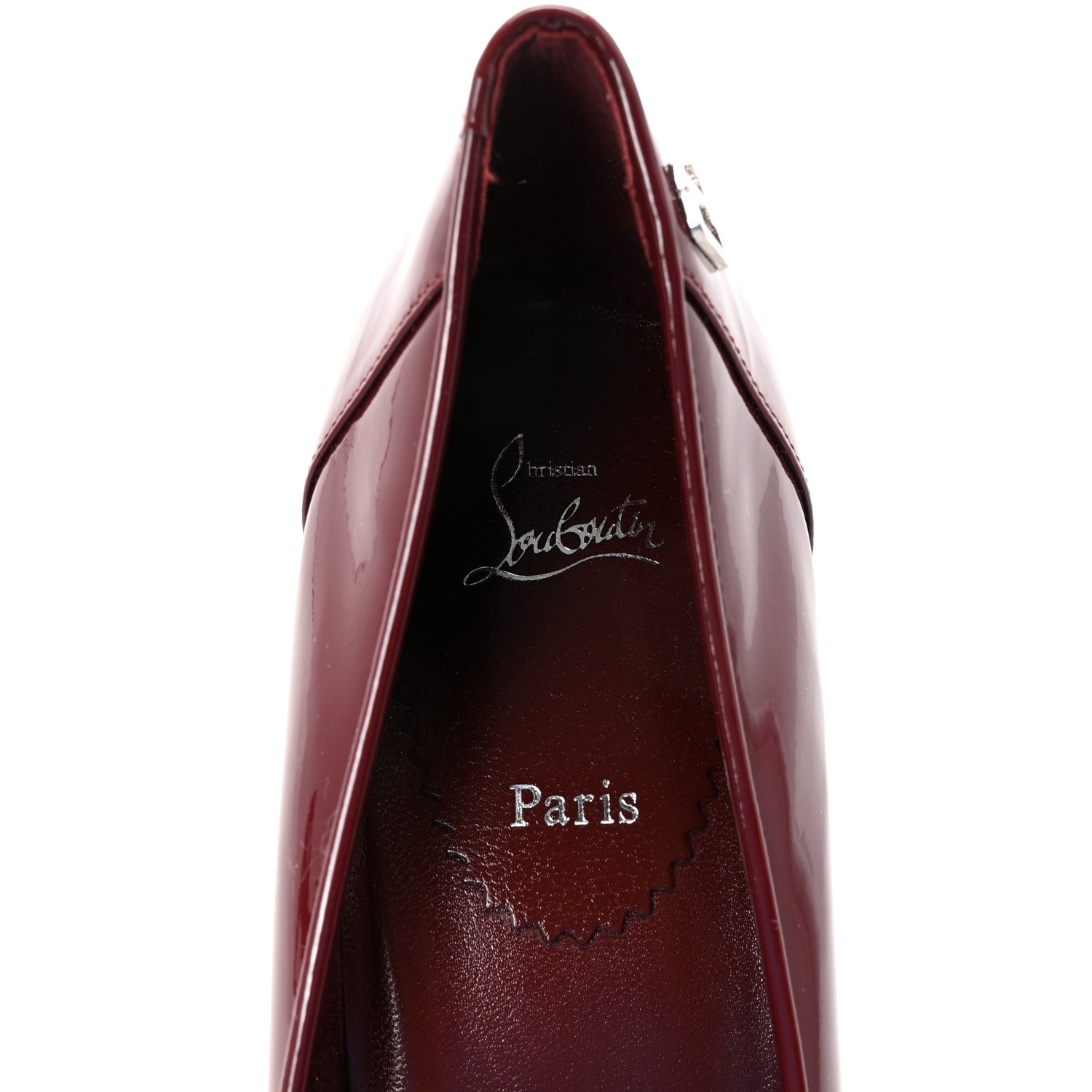 Christian Louboutin Patent Sporty Kate 85 Pumps 40.5 Bordeaux 8 of 9