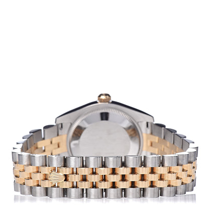 Rolex Stainless Steel 18K Yellow Gold Diamond 31mm Oyster Perpetual Datejust Watch Champagne 178273 4 of 10