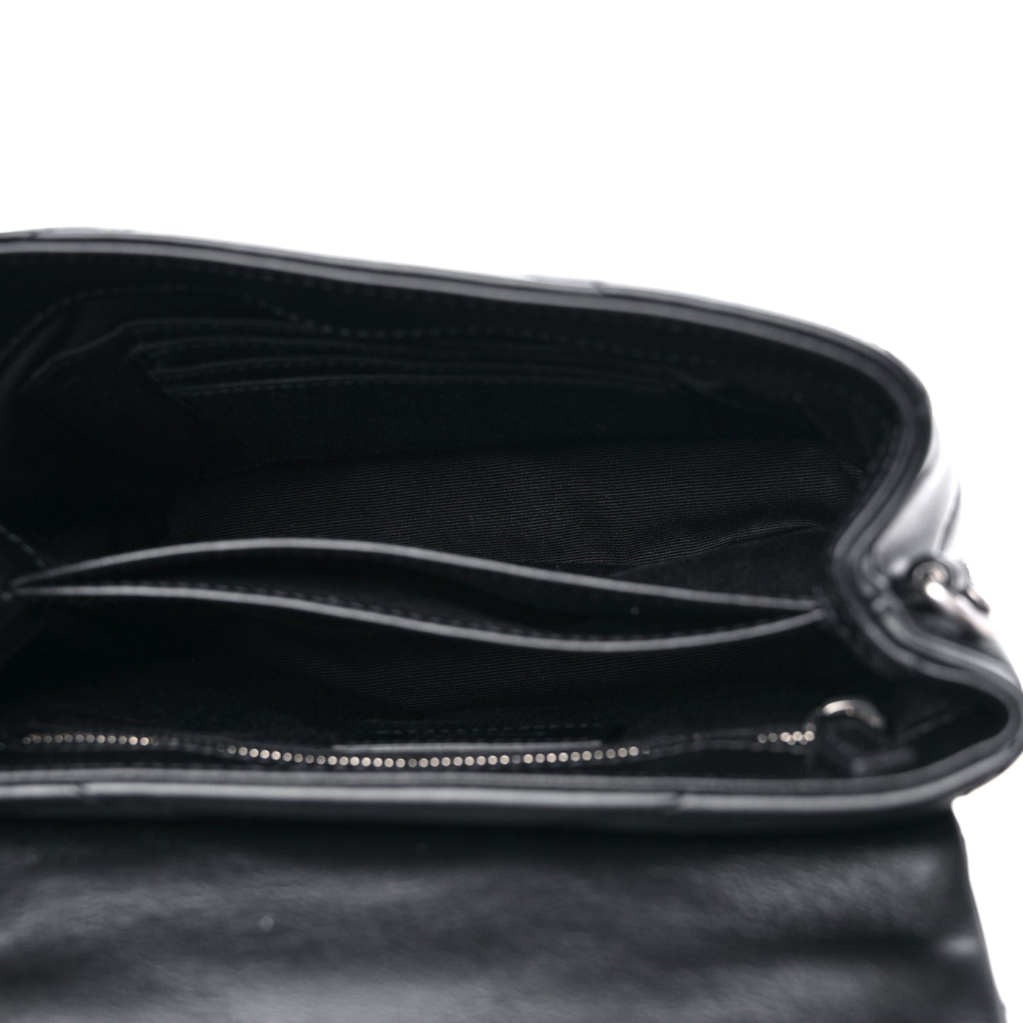 Calfskin Y Quilted Monogram Toy Loulou Crossbody Bag Black