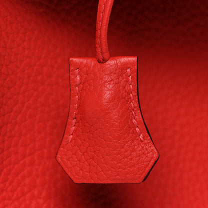 Hermes Taurillon Clemence Kelly Retourne 32 Rouge Casaque 33 of 39
