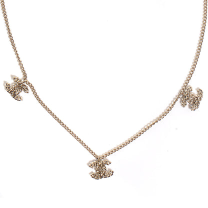 Chanel CC Chain Short Necklace Gold 1 of 5