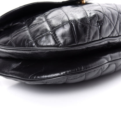 Chanel Glazed Calfskin Quilted Medium Bubble CC Flap Black 6 of 10